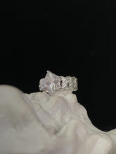 Arzonai Korean version of ins personality exaggerated fashion niche design high-end zircon pink diamond cold wind index finger ring female